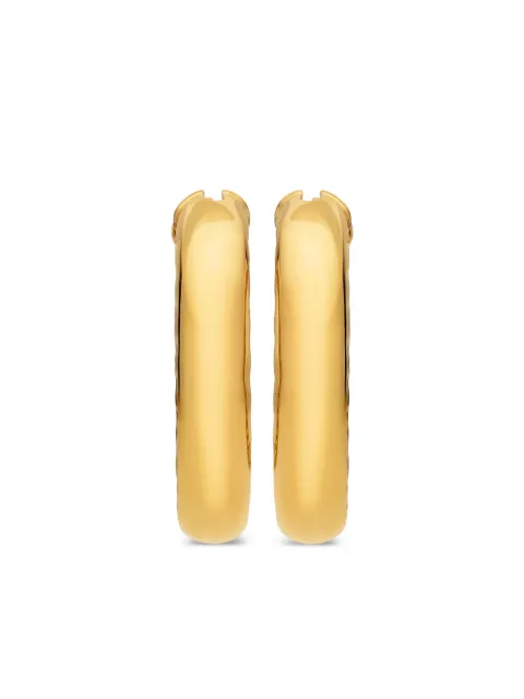 David Yurman arracadas DY Mercer en oro amarillo de 18kt de 25.4mm