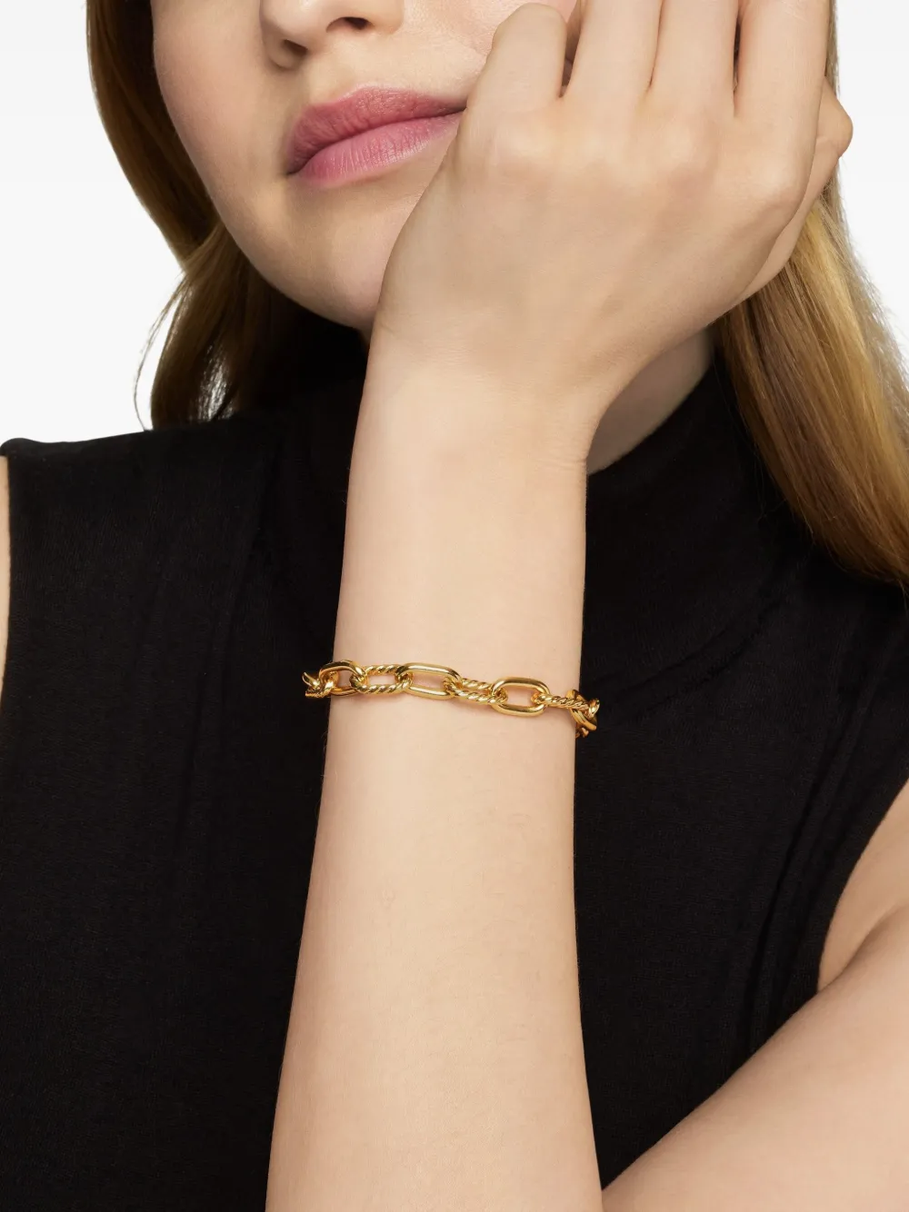  David Yurman 18kt Yellow Gold Dy Madison Chain Bracelet (8.5mm) 