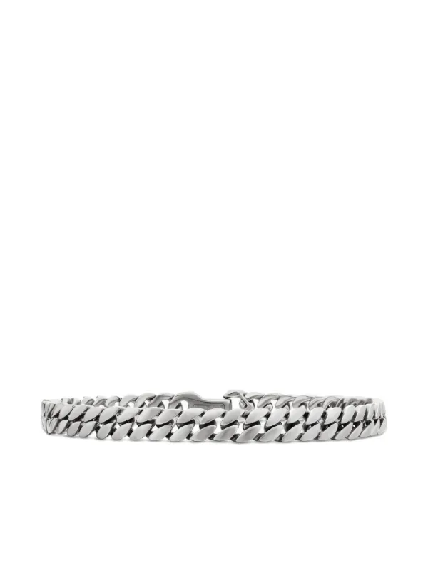 David Yurman Sterling Silver Curb Chain Bracelet (6mm) Silver