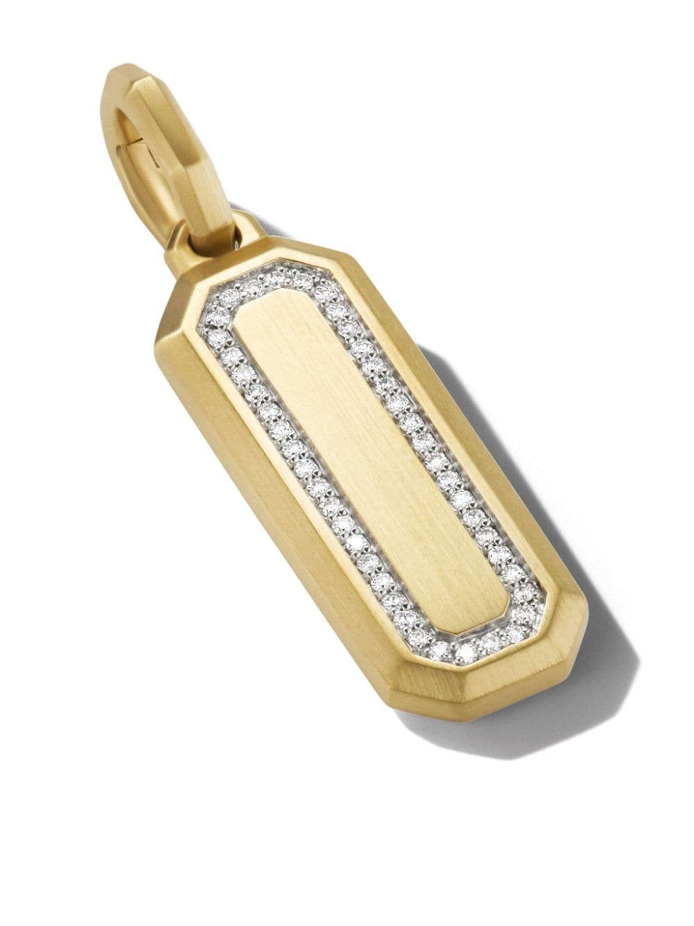 Shop David Yurman 18kt Yellow Gold Streamline Amulet Diamond Pendant