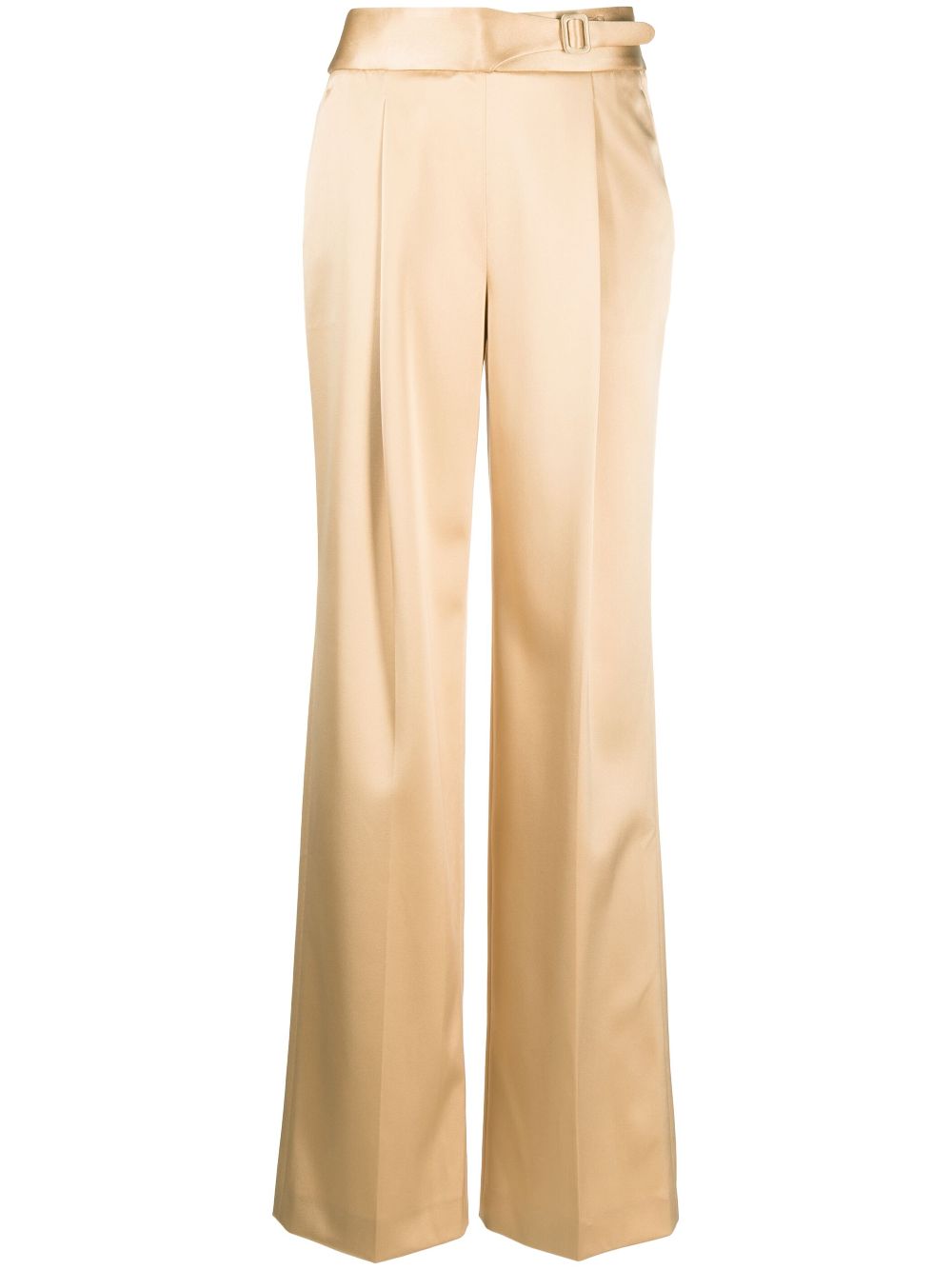 Ermanno Scervino pleated belted high-waisted trousers - Neutrals