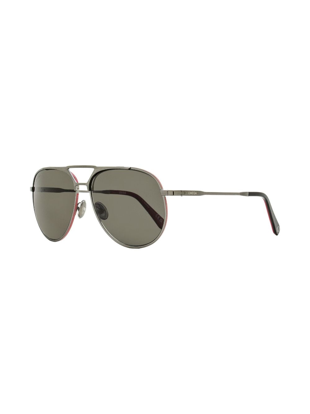 OMEGA EYEWEAR pilot-frame tinted-lenses sunglasses - Grijs