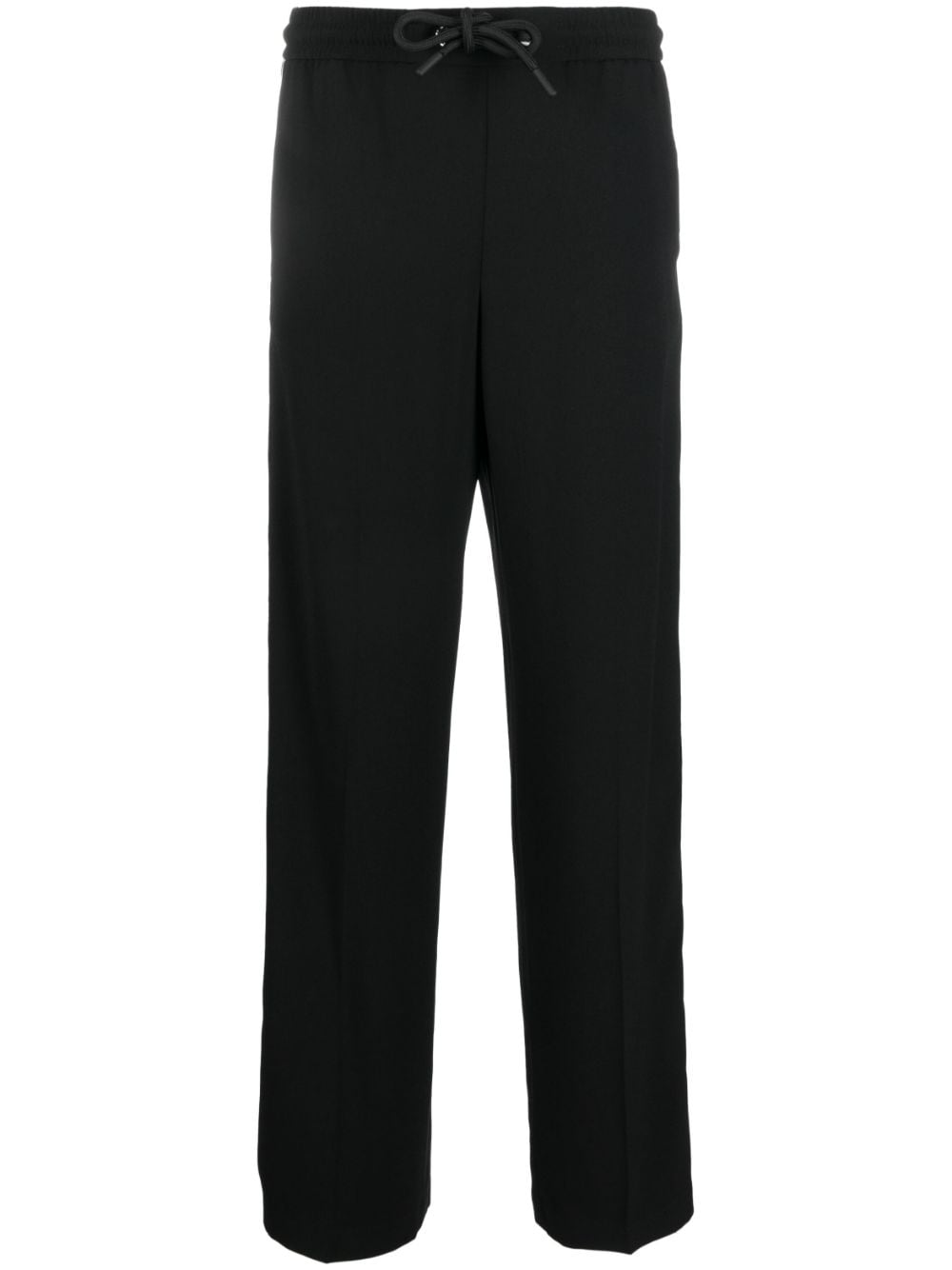 Moncler straight-leg drawstring trousers - Black