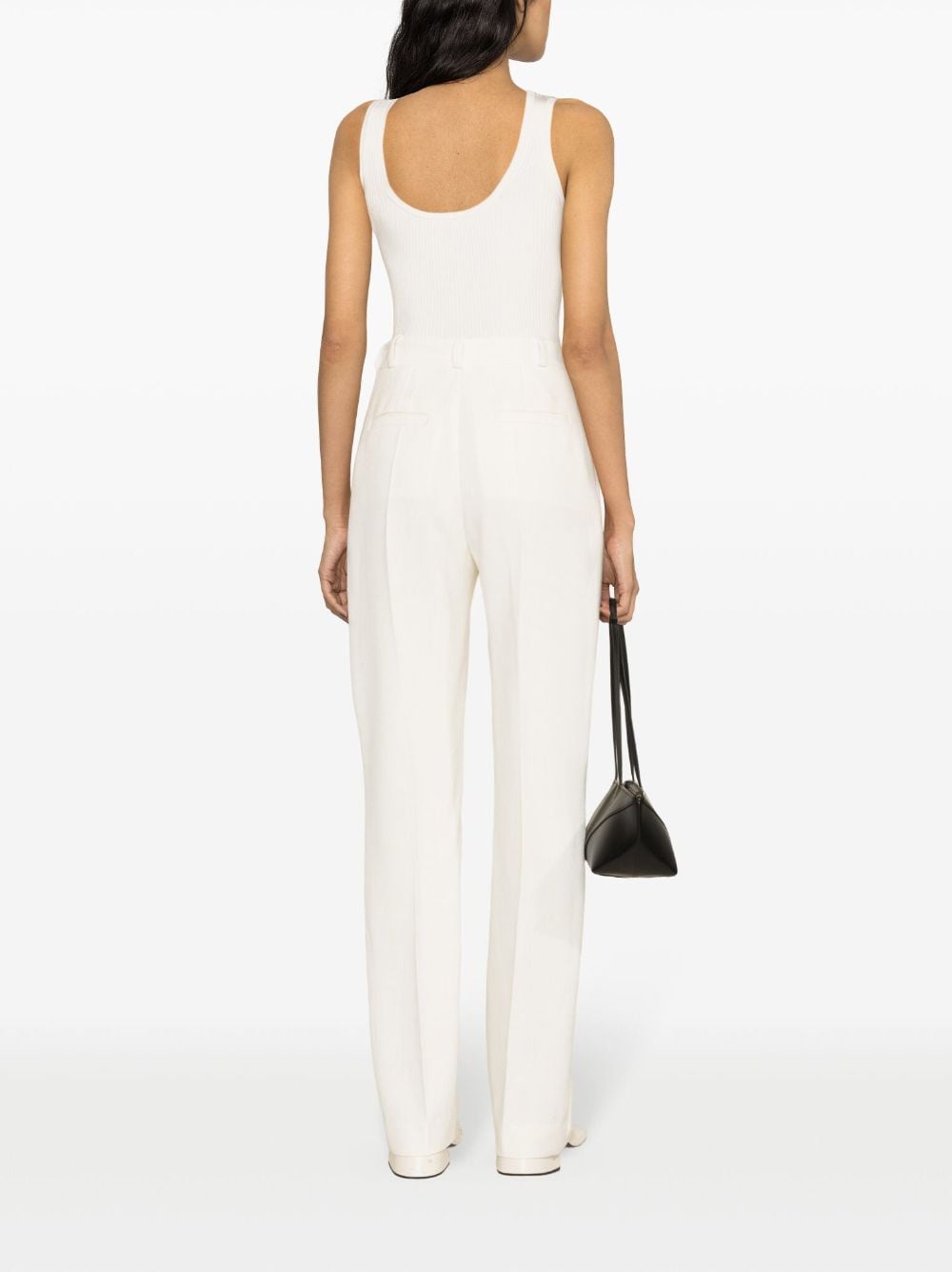 Shop Tove Gabrielle Straight-leg Trousers In Weiss