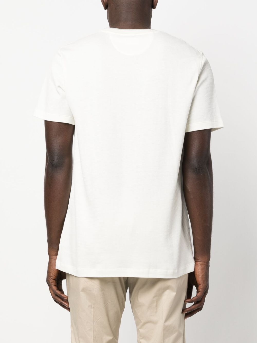 Shop Hackett Embroidered-logo Cotton T-shirt In 白色