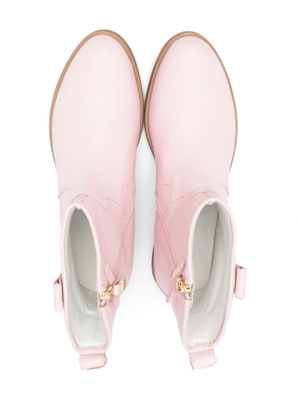 Pale pink sales ankle boots