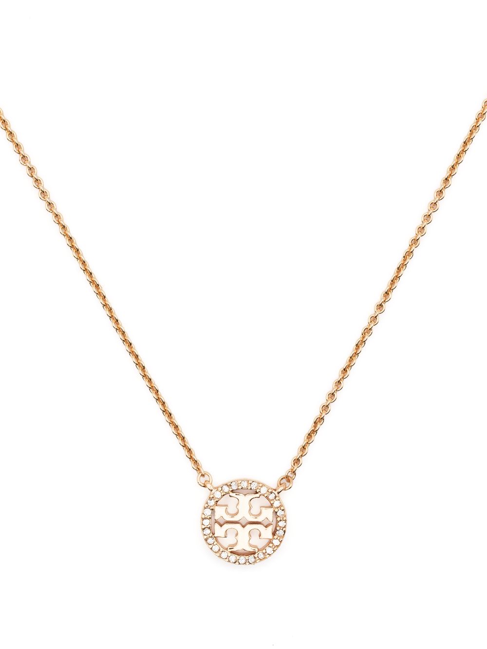 Tory Burch crystal-embellished Logo Necklace - Farfetch