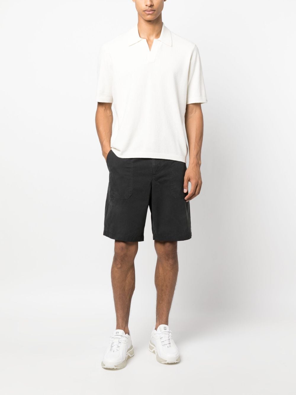 rag & bone Zuma poloshirt van badstof - Beige