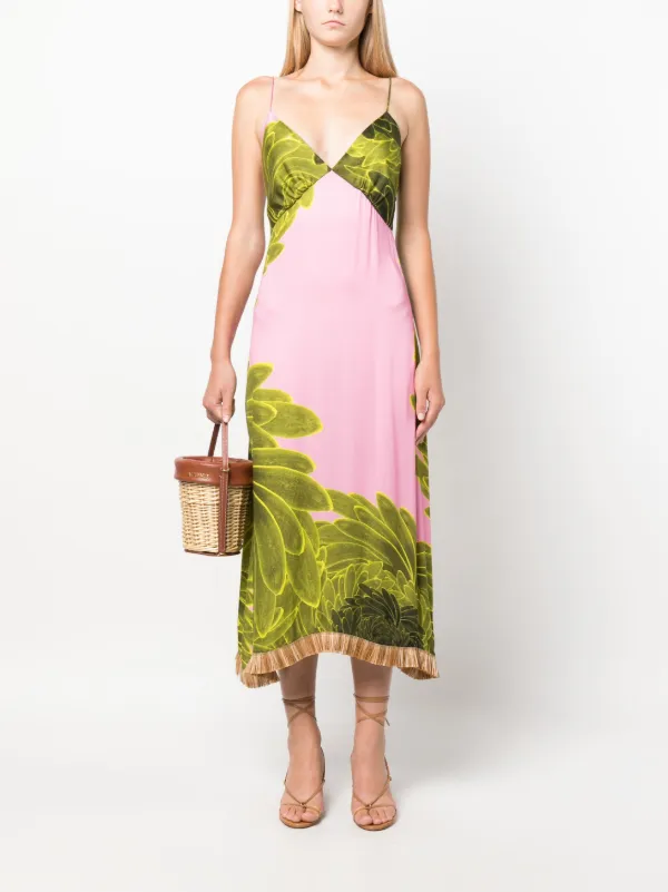 Midi slip shop dress floral