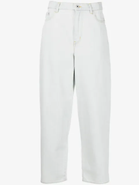 Kenzo jeans med lige pasform og broderet logo