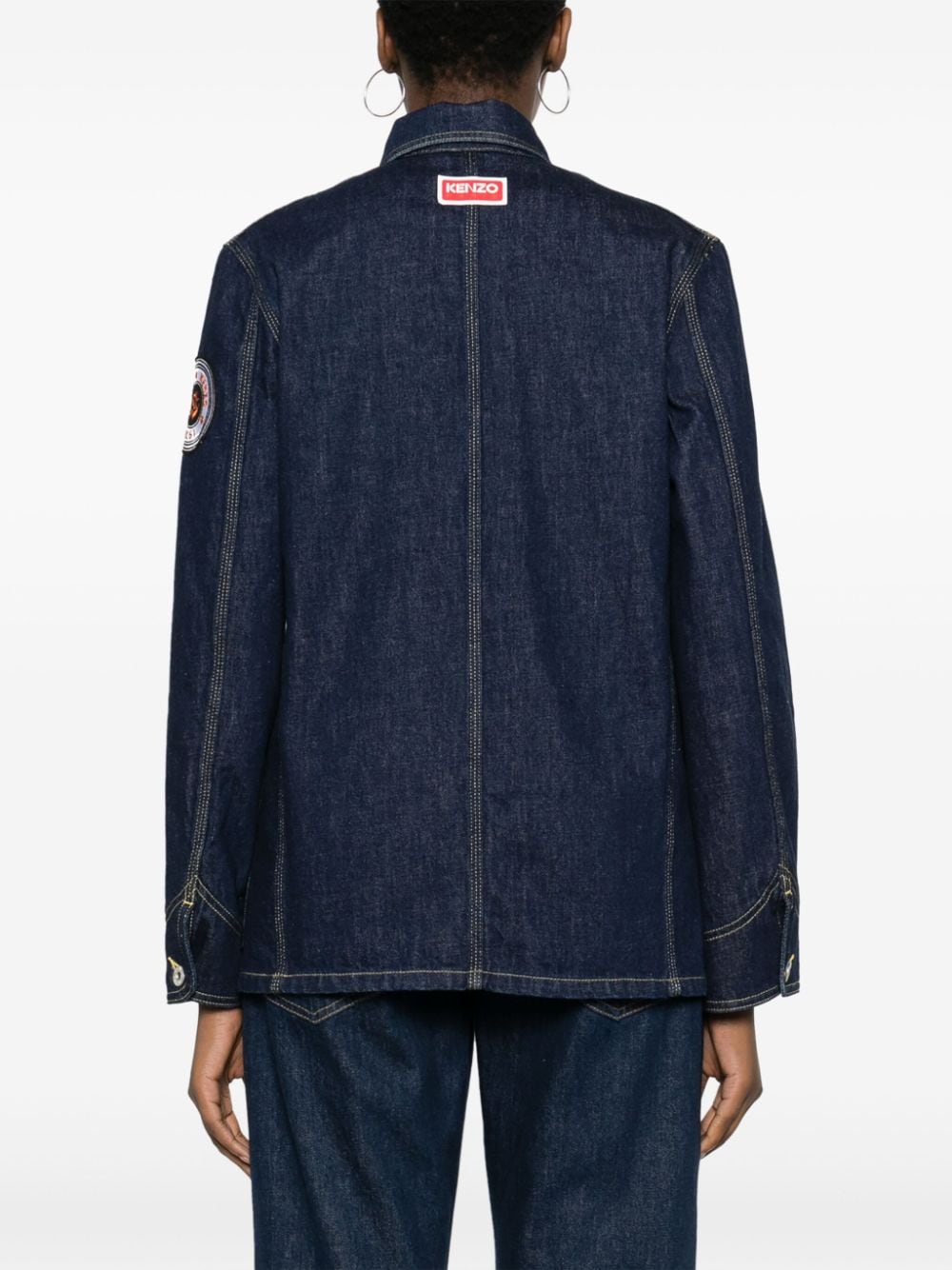 Kenzo Denim jack Blauw