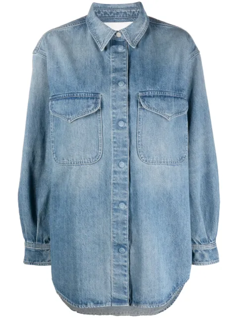 Closed faded denim overshirt