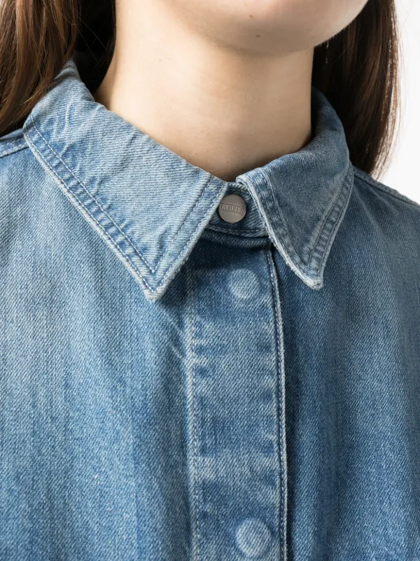 Faded denim hotsell shirt womens