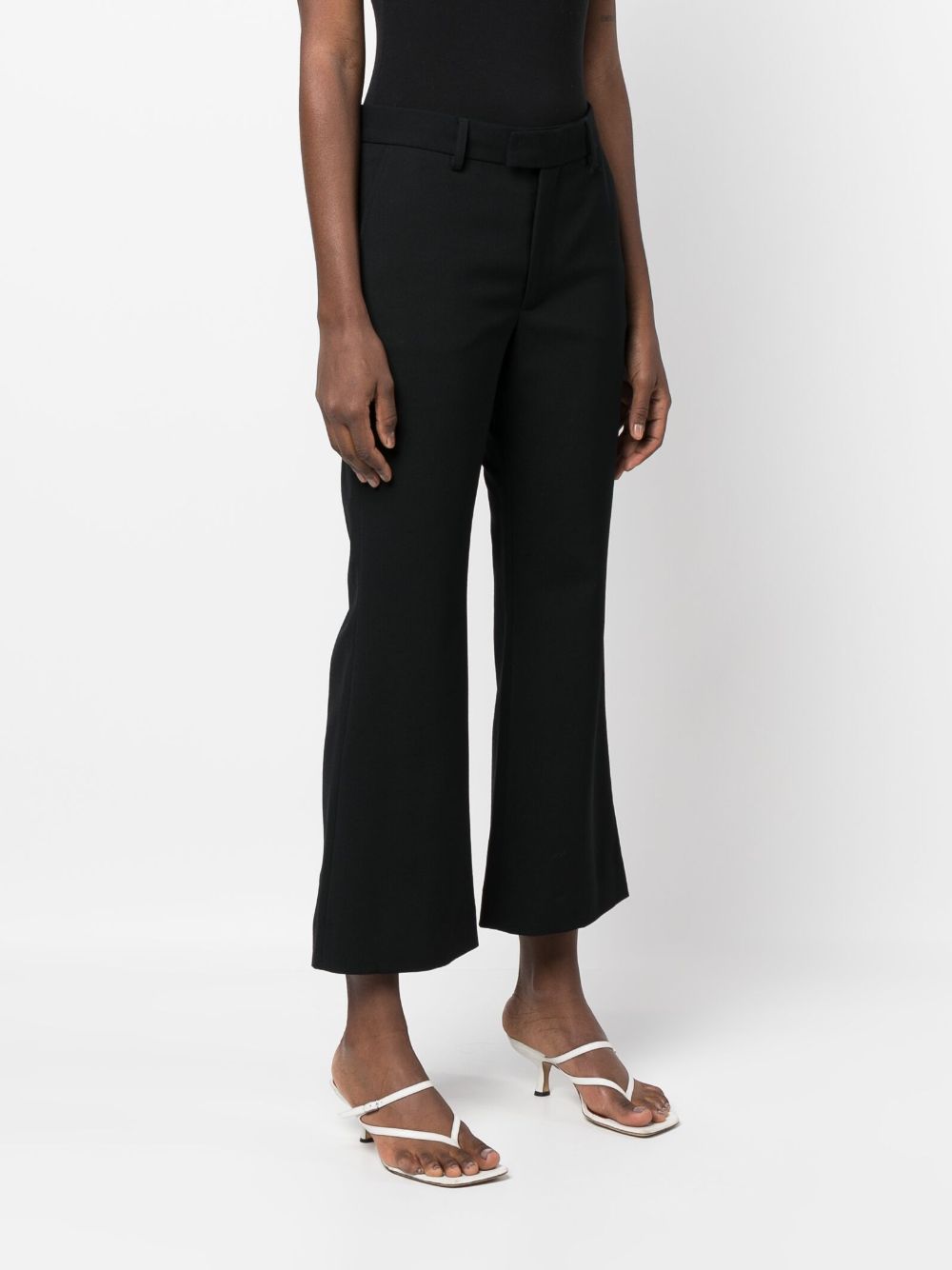 Shop Closed Wharton Flared Trousers In Black