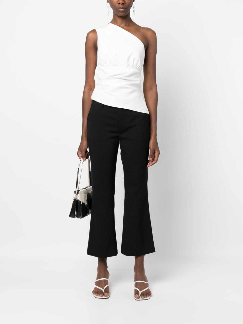 Shop Closed Wharton Flared Trousers In Black