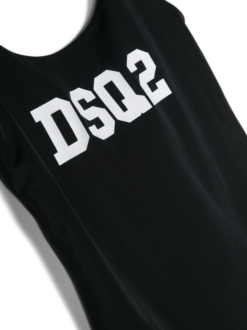 Dsquared2 Kids logo-print scoop-neck swimsuit - Zwart