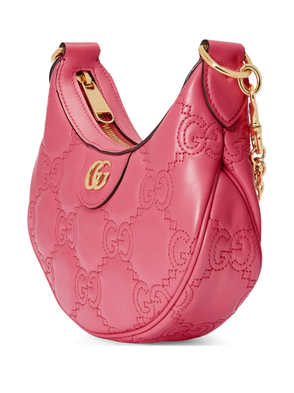 Gucci Small Gg Matelassé Shoulder Bag In 6627 Pink