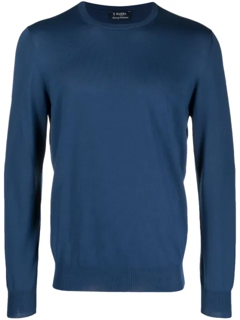 Barba crew-neck cotton jumper