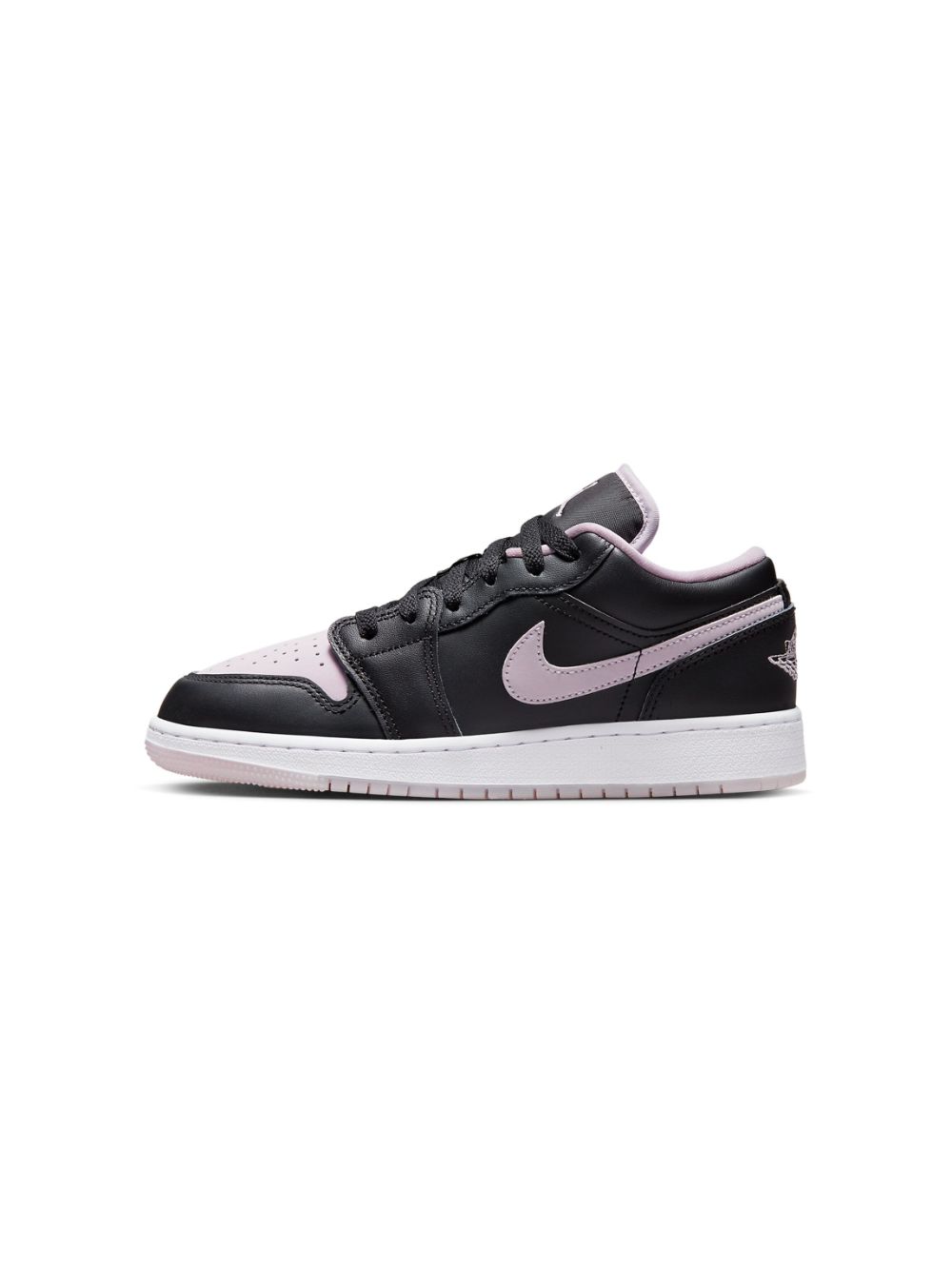Shop Jordan Air  1 Low "black Iced Lilac" Sneakers