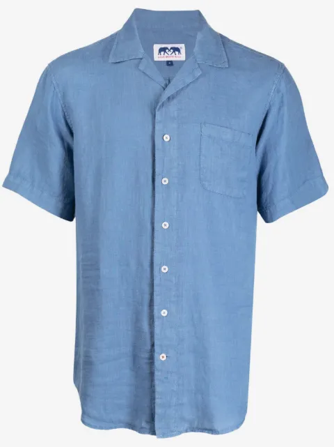 LOVE BRAND & Co. chest-pocket linen shirt