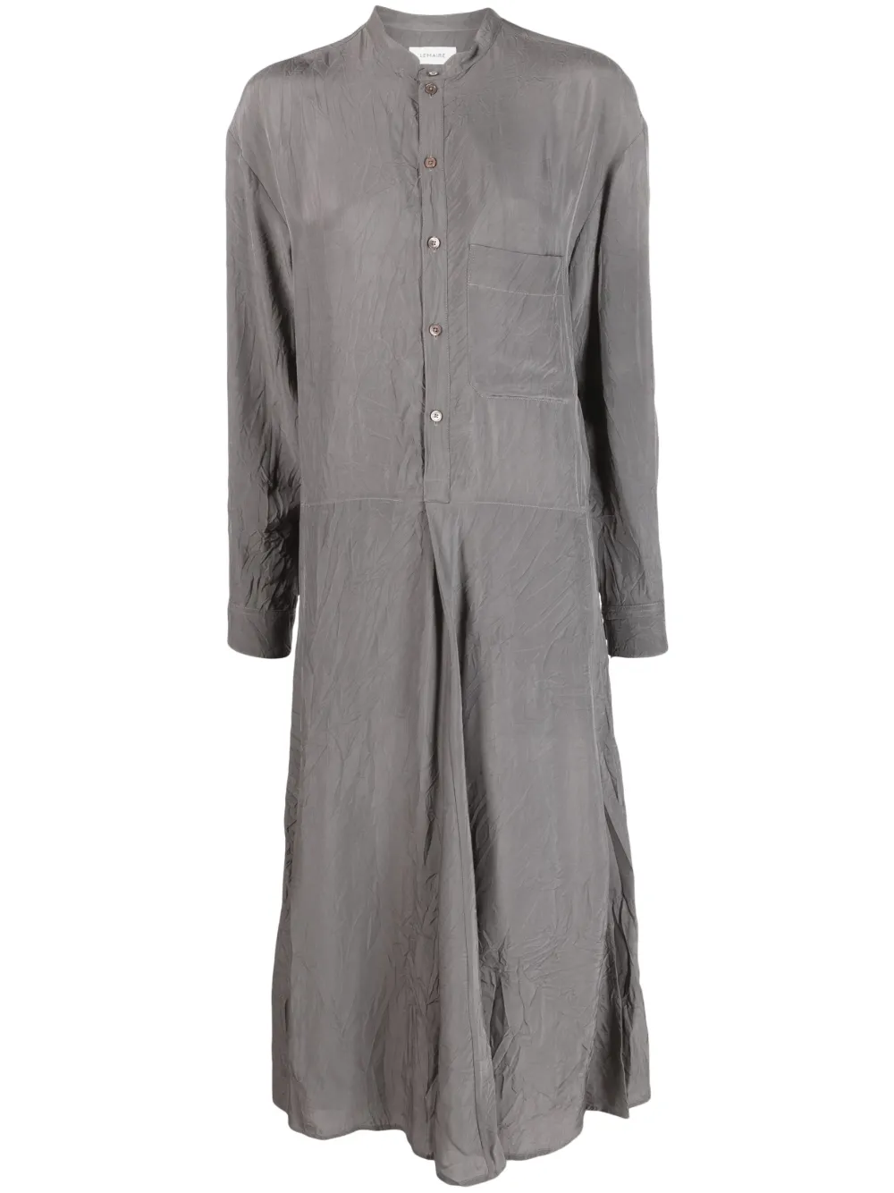 Lemaire band-collar midi shirtdress