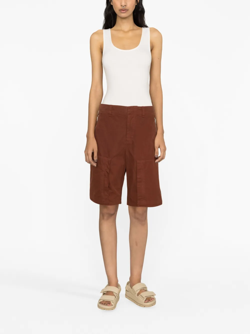 Image 2 of rag & bone knee-length cotton shorts