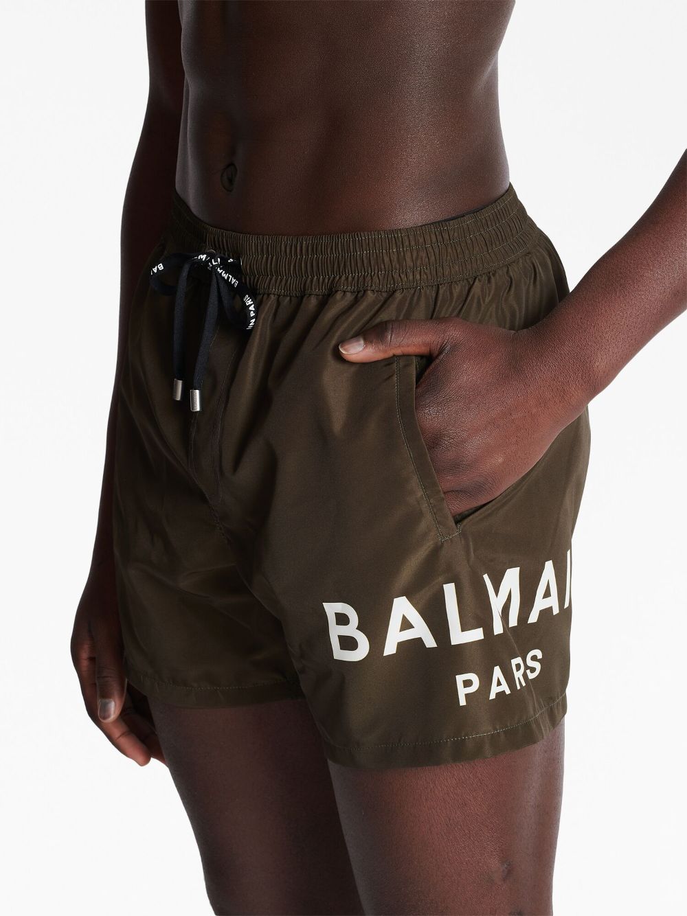 Balmain logo-print swim shorts Men