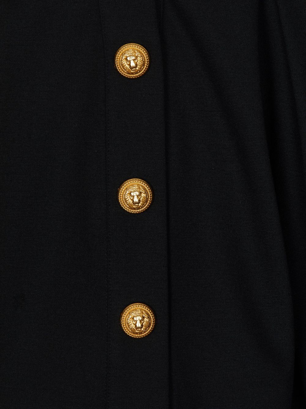 Shop Balmain Button-detail Pleated Skirt In Black