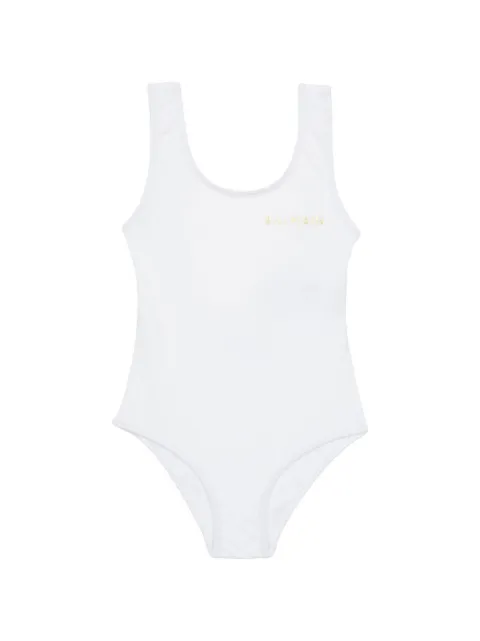 Balmain Kids logo-motif swimsuit 