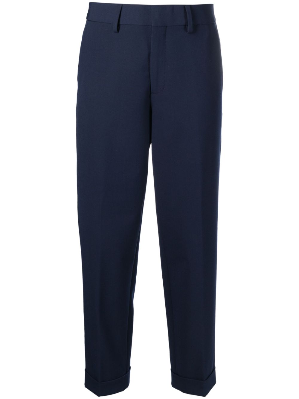 Closed Auckley Tailored Cropped Trousers In Blue