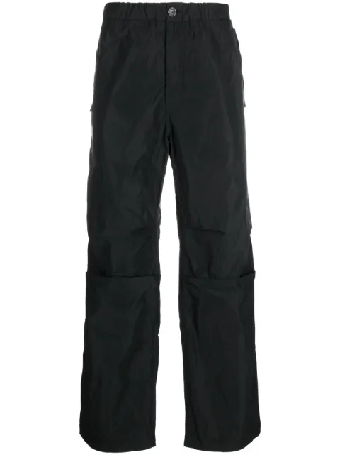 Ferragamo pantalones rectos con tiro medio