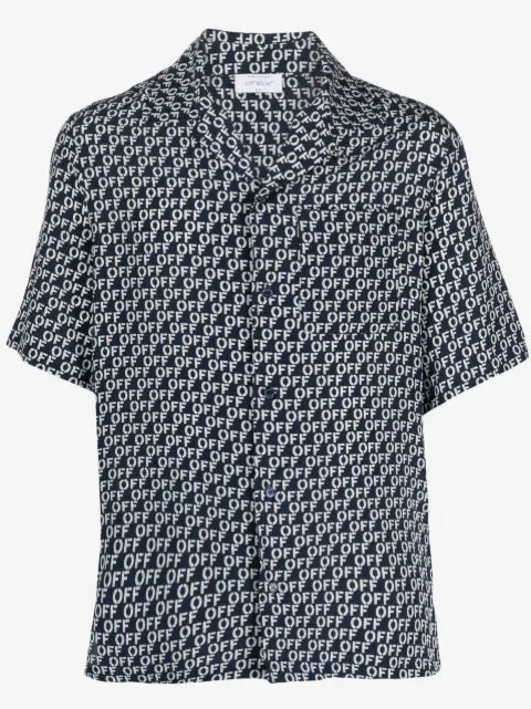 Off-White logo-print short-sleeve shirt