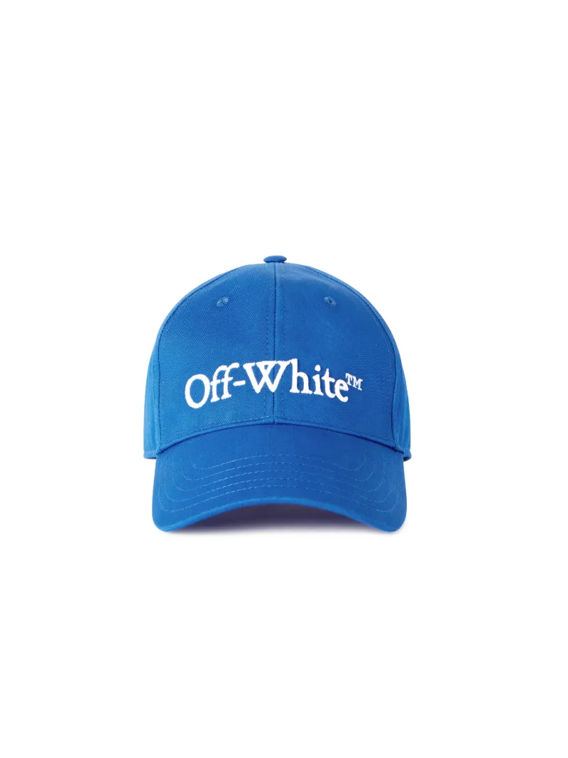 BOOKISH DRIL BASEBALL CAP DARK BLUE  WHI