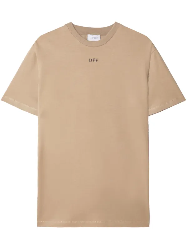 Off-White Off Stitch Cotton T-shirt - Farfetch