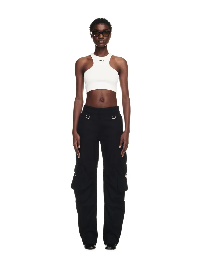Off Stamp Rib Rowing Top