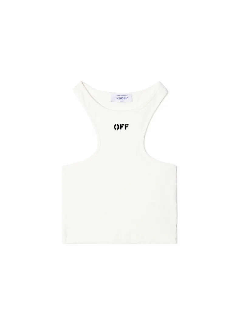 Off Stamp Rib Rowing Top