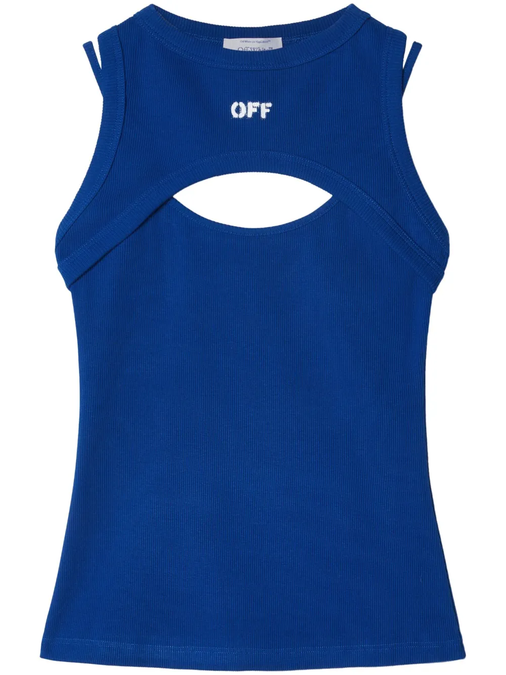 logo-print sleeveless top