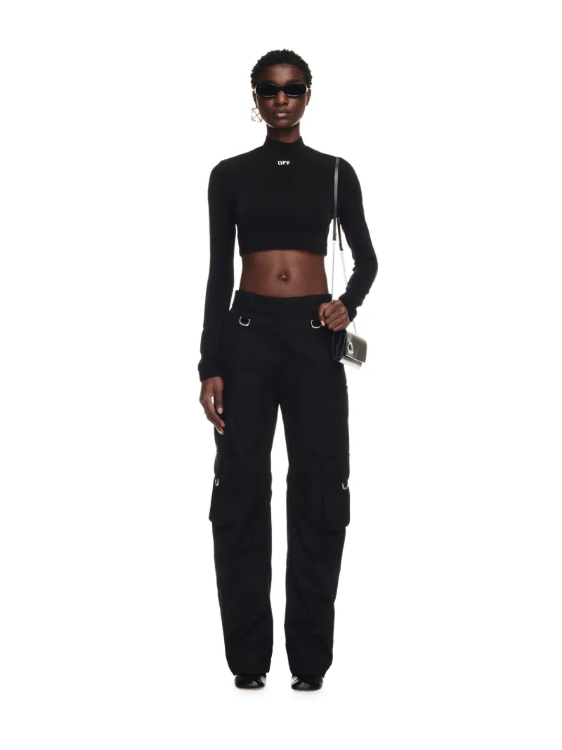 Off Stamp Sec Skin T Crop Top