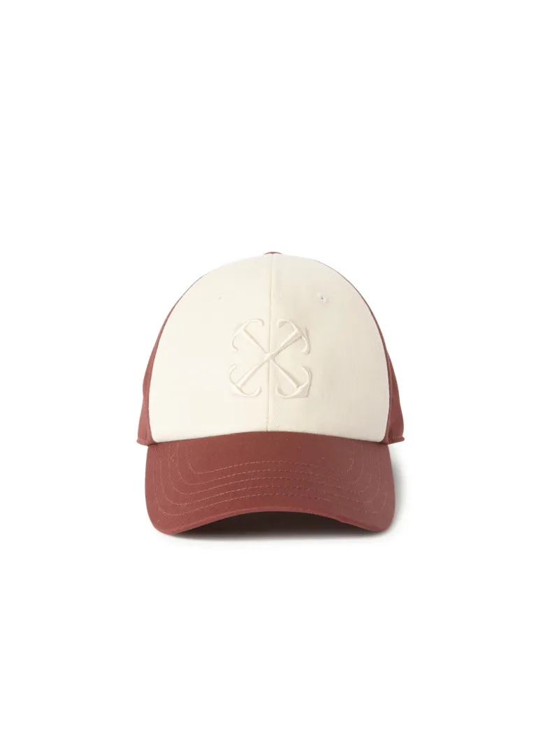 BICOL DRILL ARROW BASEBAL CAP RED A WHIT