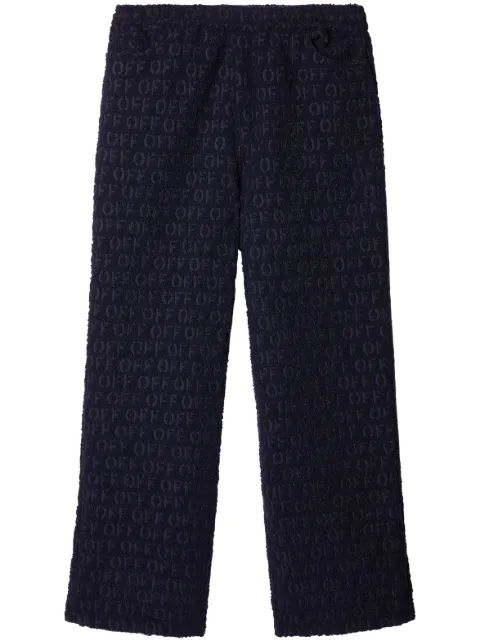 Off-White bouclé straight trousers