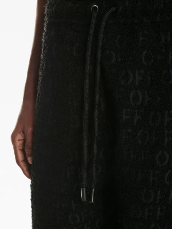 Off-White ジャカードロゴ パンツ | ブラック | FARFETCH JP