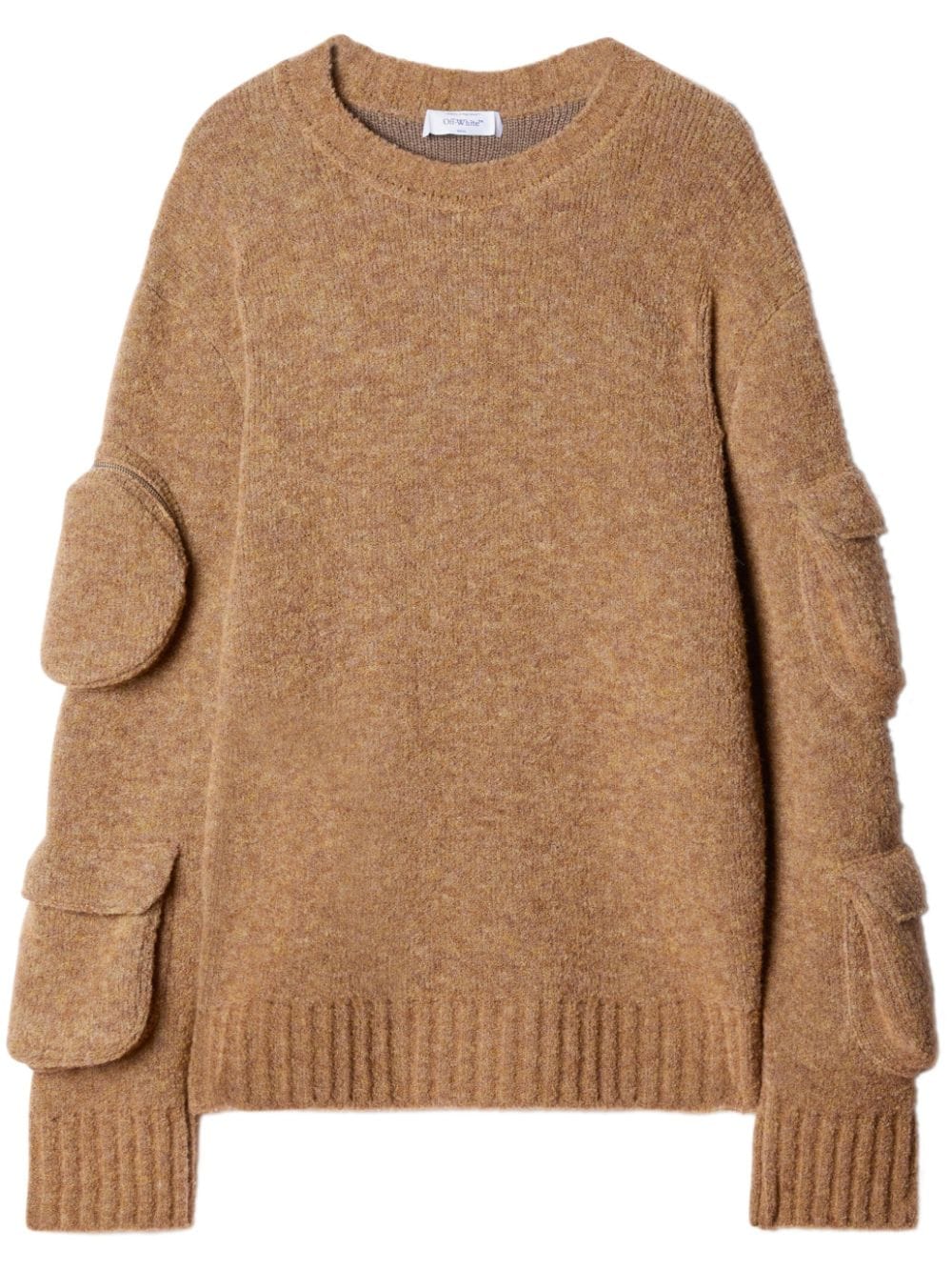 Shop Off-white Multiple-pockets Jumper In Neutrals