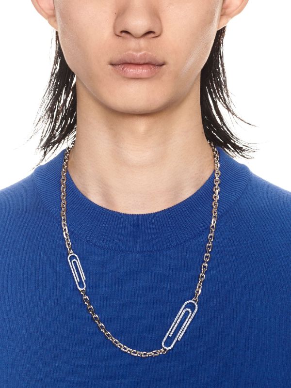 Lv Chain Links Necklace For Men's