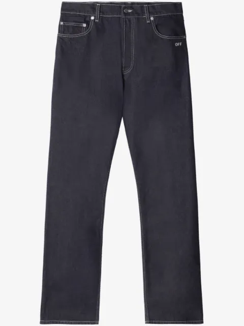 Off-White logo-print jeans