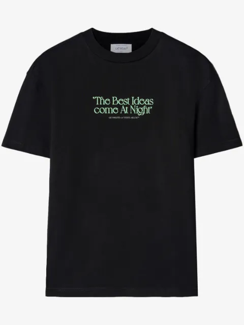 Off-White slogan-print short-sleeve T-shirt