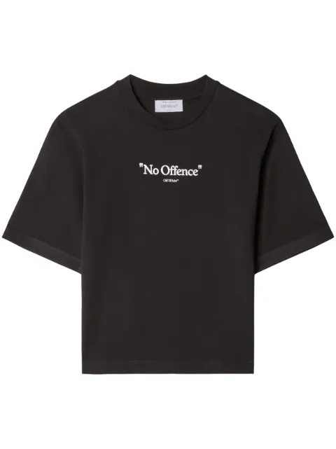 Off-White slogan-print cotton T-shirt 