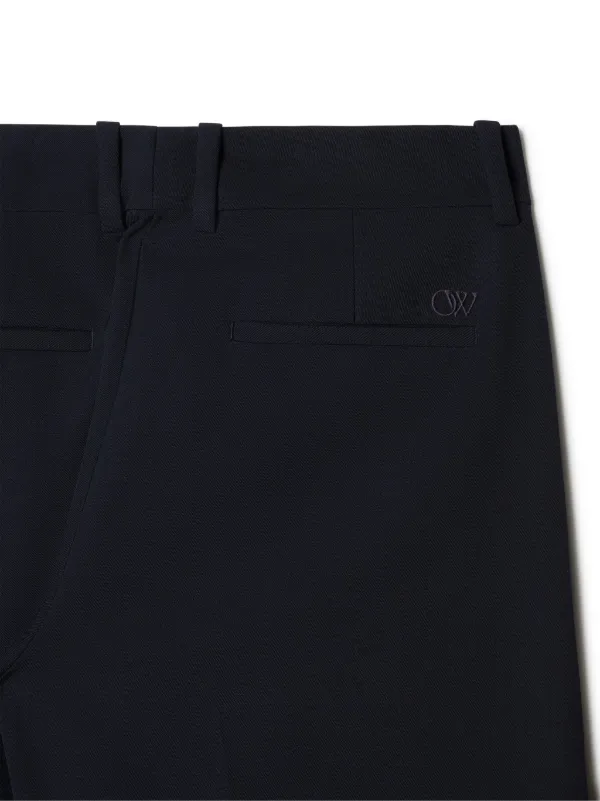 Off-White wide-leg Wool Trousers | Blue | FARFETCH