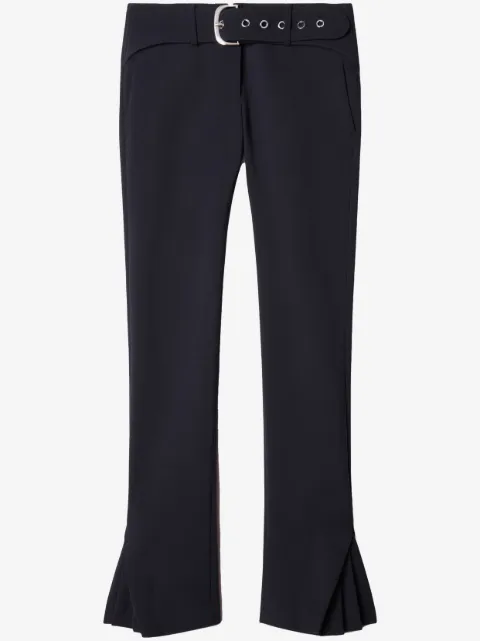 Off-White pantalones de vestir con cinturón 