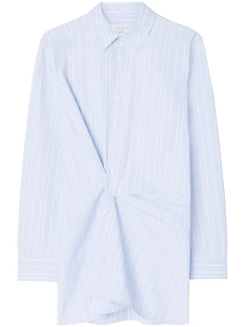 Off-White striped cotton-poplin shirtdress