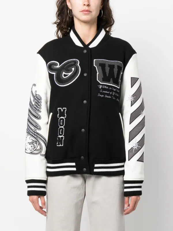 Off white hotsell womens bomber jacket